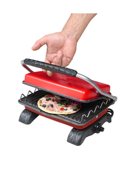 Plus Organik Temir To'qima Grill & Toaster Mashinasi Qizil Grill Ilova & Cho'tka - 3