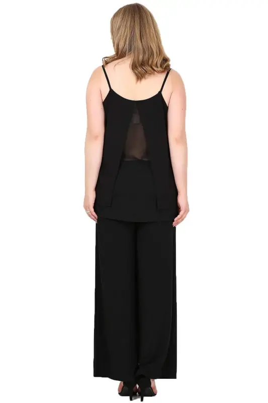 Plus Size Backless Chiffon Evening Blouse KL6969 - 4