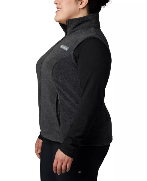 Plus Size Benton Springs Fleece Vest Charcoal Heather - 3