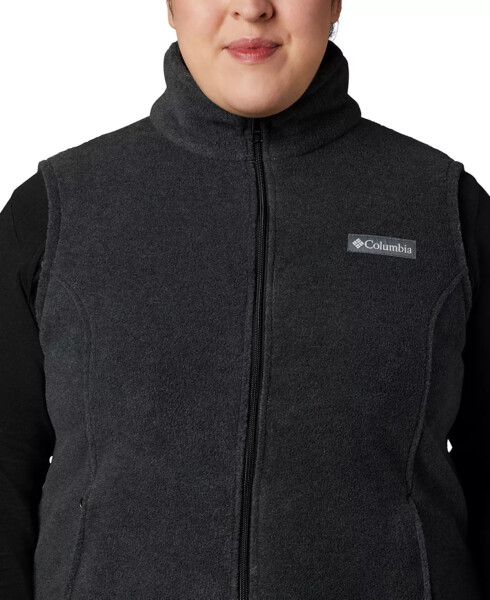 Plus Size Benton Springs Fleece Vest Charcoal Heather - 4