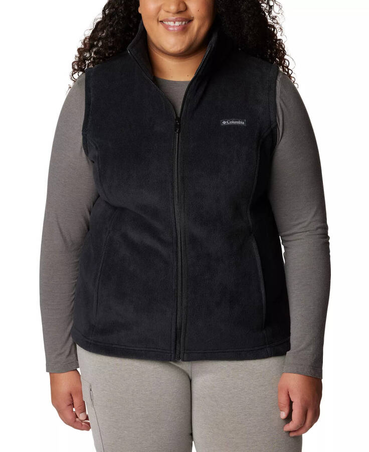 Plus Size Benton Springs Fleece Vest Deep Black - 1