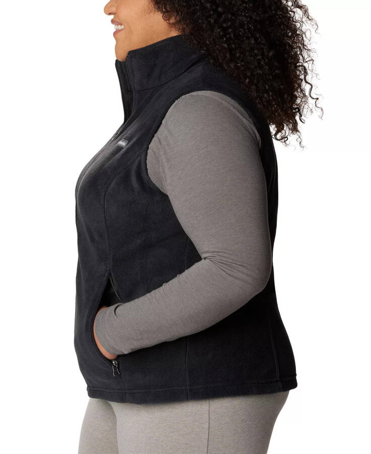 Plus Size Benton Springs Fleece Vest Deep Black - 2