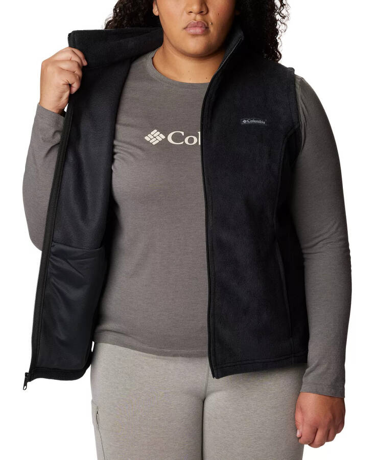 Plus Size Benton Springs Fleece Vest Deep Black - 4