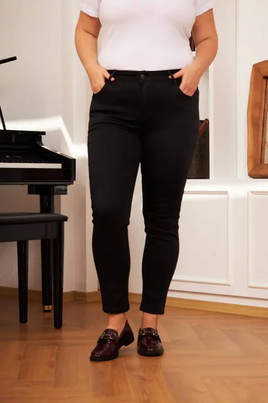 Plus Size Black Pants - 1