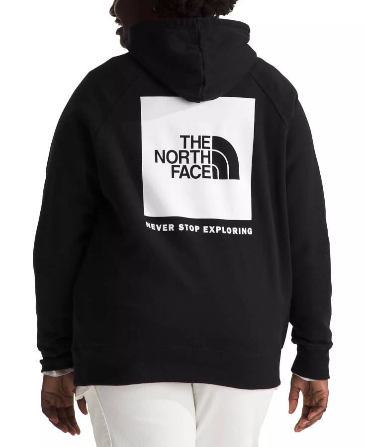 Plus Size Box Long-Sleeve Logo Hoodie Tnf Black/tnf White - 2