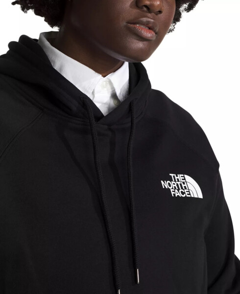 Plus Size Box Long-Sleeve Logo Hoodie Tnf Black/tnf White - 3