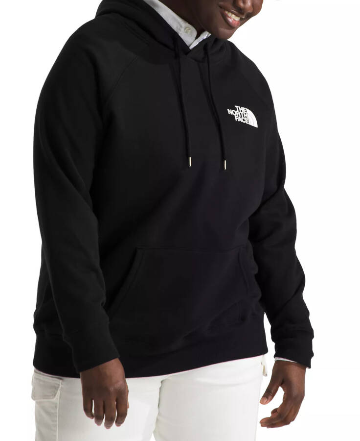 Plus Size Box Long-Sleeve Logo Hoodie Tnf Black/tnf White - 4