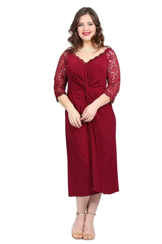 Plus Size Bridesmaid Dress KL8755 - BÜYÜKBEDENIZ