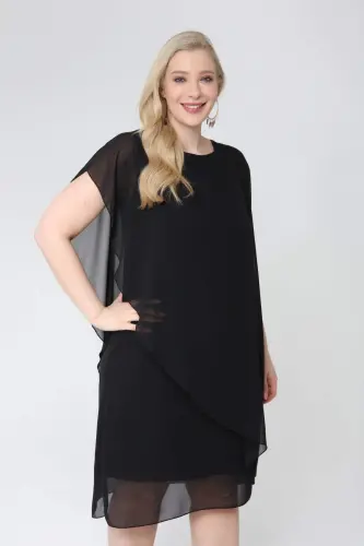 Plus Size Chiffon Evening Dress EKL89001 - 1