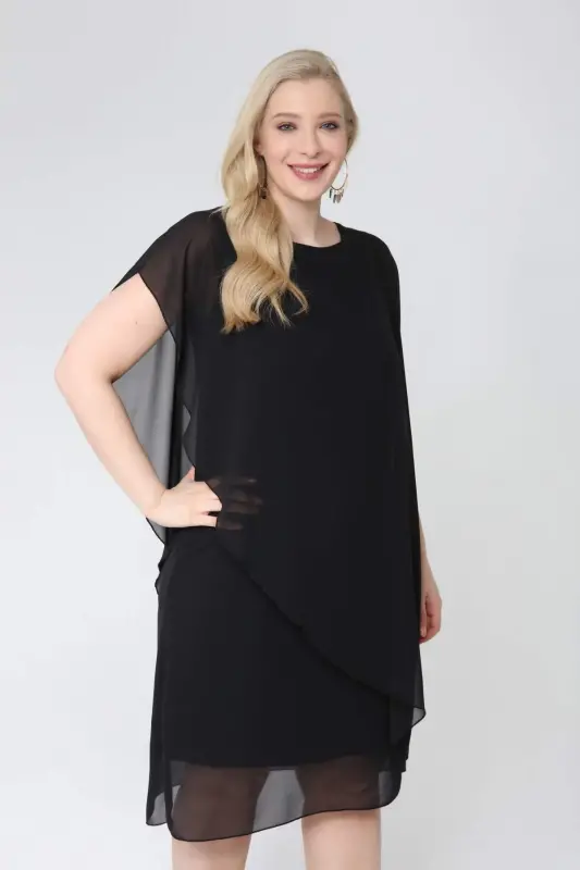 Plus Size Chiffon Evening Dress EKL89001 - 1