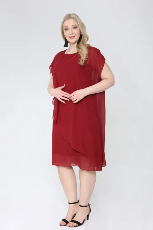 Plus Size Chiffon Evening Dress KL89001 - 6