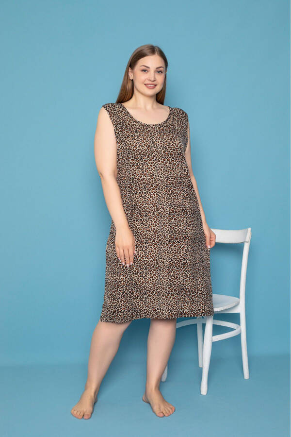 Plus Size Cotton Dress - 1