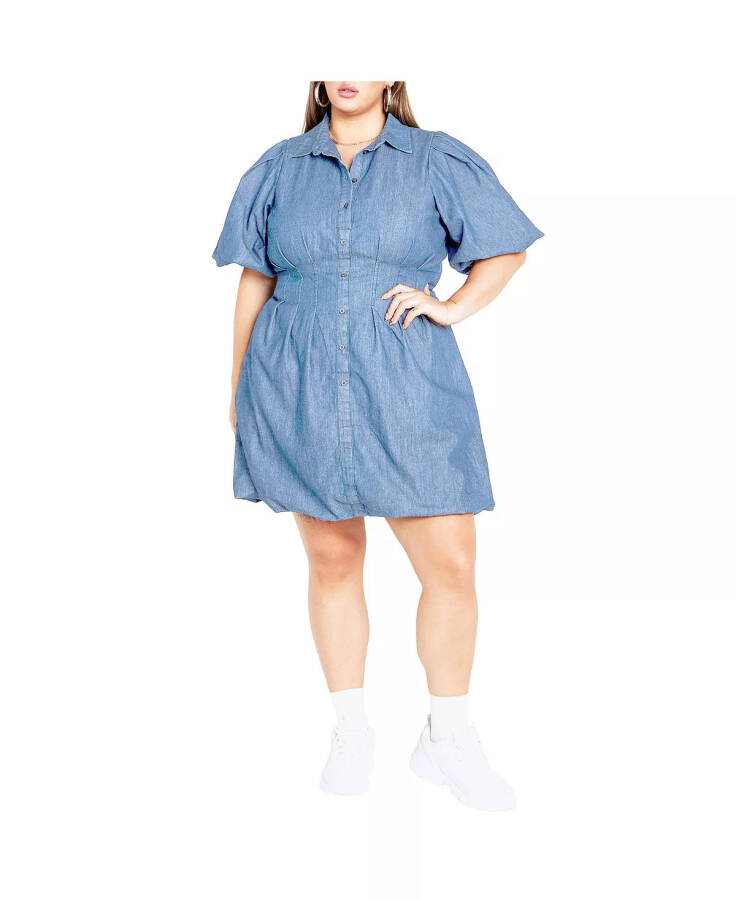 Plus Size Denim Ella Dress Light denim - 1