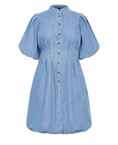 Plus Size Denim Ella Dress Light denim - 3