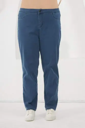 Plus Size Denim Jeans Medium Blue - 3