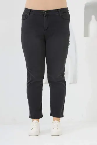 Plus Size Denim Jeans Smokey Gray - 1