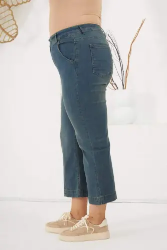 Plus Size Denim Pants Kim Blue - 4