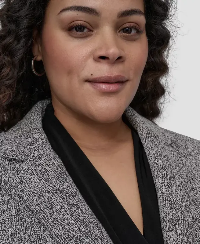 Plus Size Double D Topper Blazer - 6