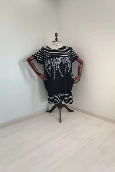 PLUS SIZE FULL STRETCH COTTON DRESS - 2