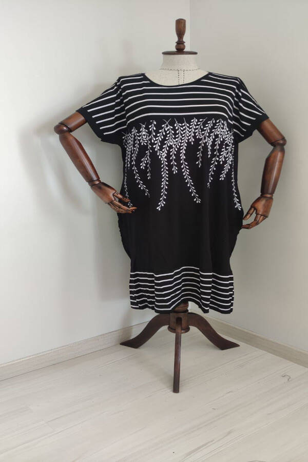PLUS SIZE FULL STRETCH COTTON DRESS - 1