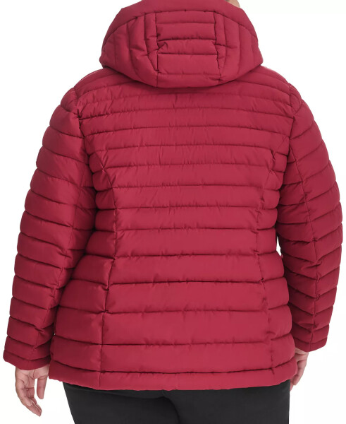 Plus Size Hooded Packable Puffer Coat, Created for Modazone Rouge - 2