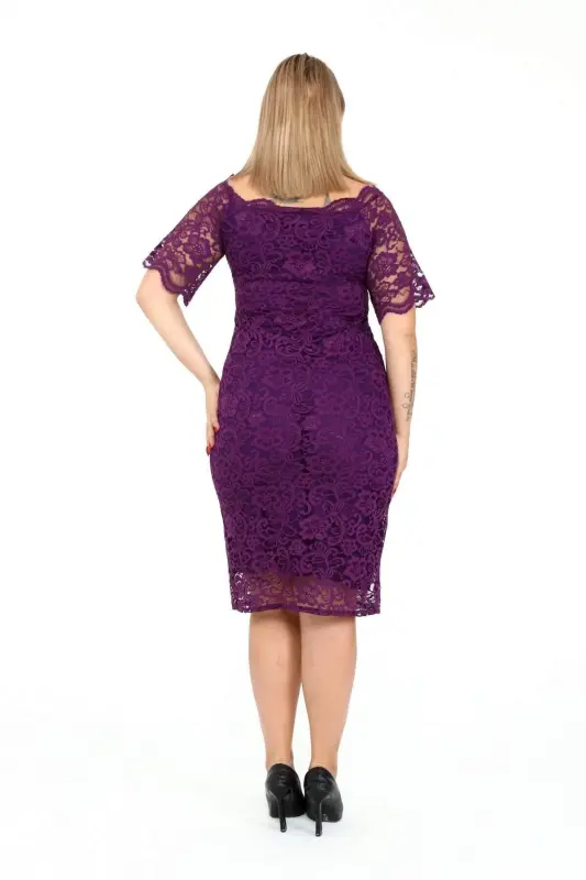 Plus Size Lace Evening Dress DD789 - 3