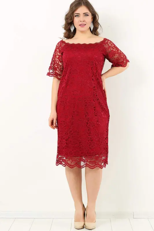 Plus Size Lace Formal Dress DD789 - 1