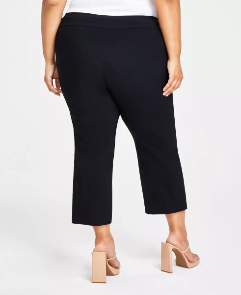 Plus Size Mid-Rise Pull-On Capri Pants, Created for Modazone Deep Black - 6