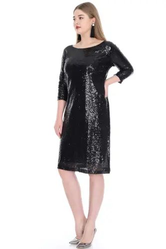 Plus Size Mini Sequinned Party Dress KL5601 - 1