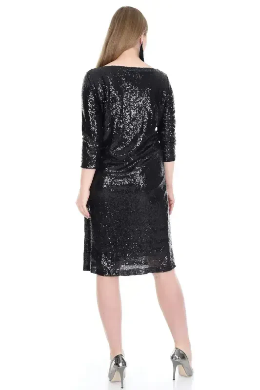Plus Size Mini Sequinned Party Dress KL5601 - 3
