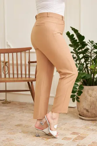 Plus Size Mink Fabric Trousers - BÜYÜKBEDENIZ (1)