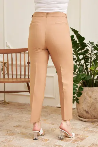 Plus Size Mink Fabric Trousers - 4