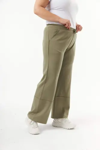 Plus Size Modal Sweatpants Green - 2