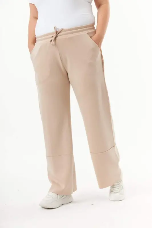 Plus Size Modal Sweatpants Mink - 2