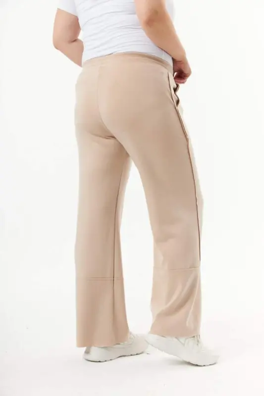 Plus Size Modal Sweatpants Mink - 4