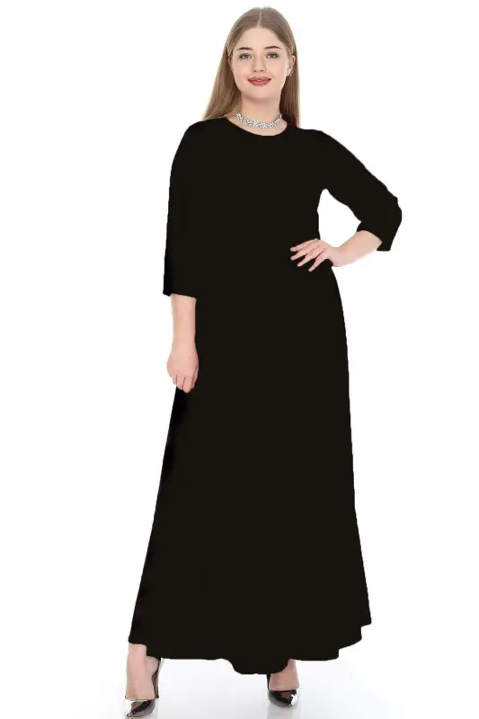 Plus Size Modest Long Gown Dress KL795 - 1