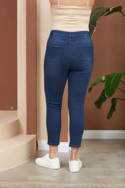 Plus Size Navy Pants - 5