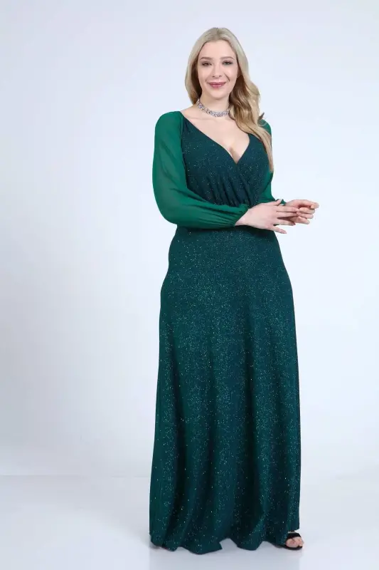 Plus Size Off the Shoulder Chiffon Long Evening Dress 91-59s - 5