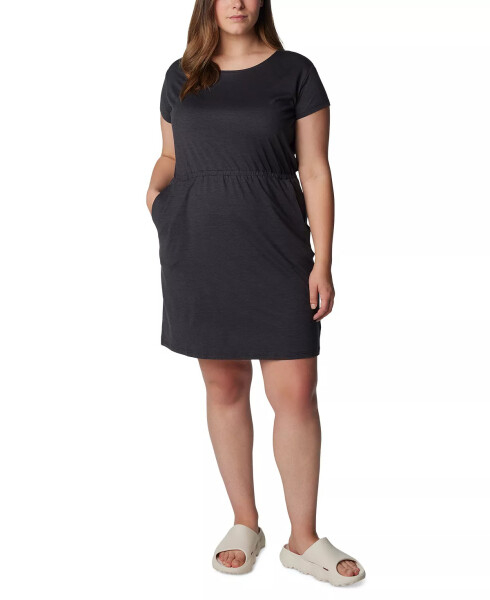 Plus Size Pacific Haze™ Short-Sleeve T-Shirt Dress, Created for Modazone Black - 2