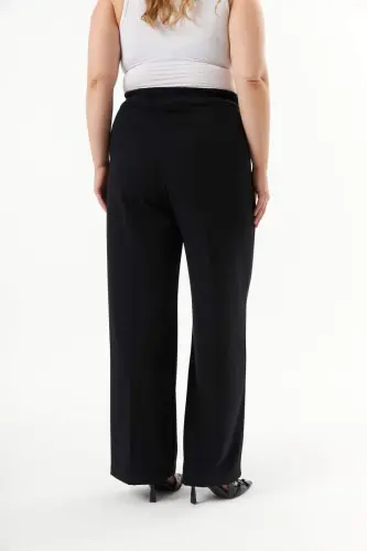 Plus Size Palazzo Pants Black - 5