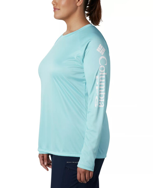 Plus Size PFG Tidal Tee II Omni-Shade T-Shirt Clear Blue - 3