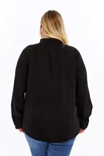 Plus Size Shirt Black - 5