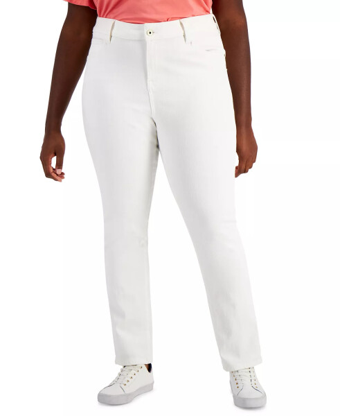 Plus Size Skinny Jeans White - 1