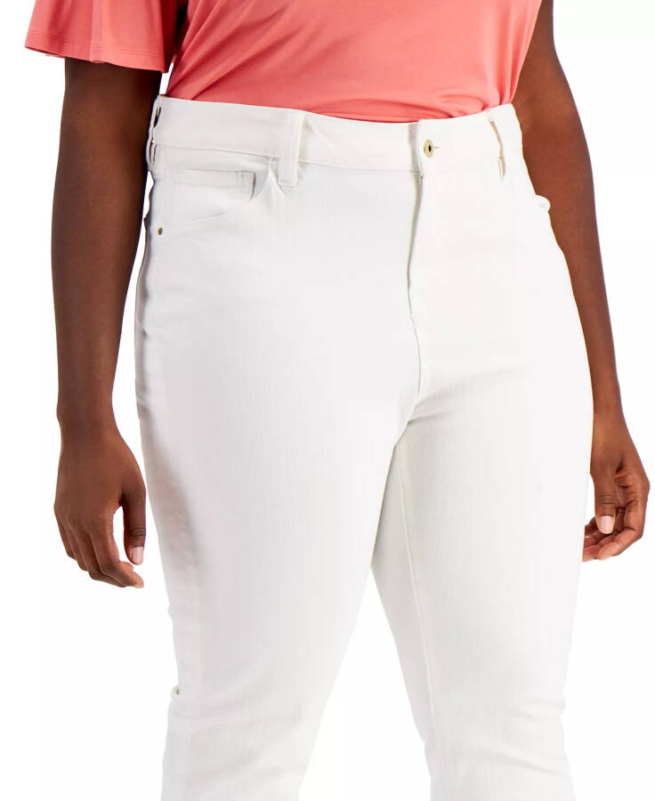 Plus Size Skinny Jeans White - 3