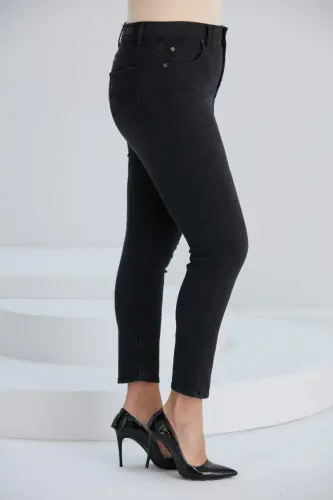 Plus Size Smoked Pants - BÜYÜKBEDENIZ (1)
