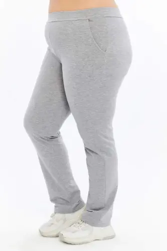 Plus Size Sweatpants Grey - 4