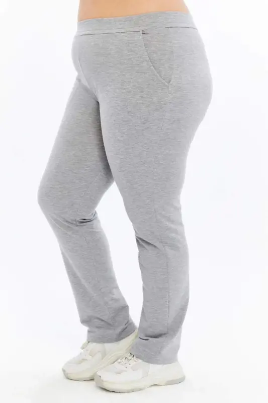 Plus Size Sweatpants Grey - 4