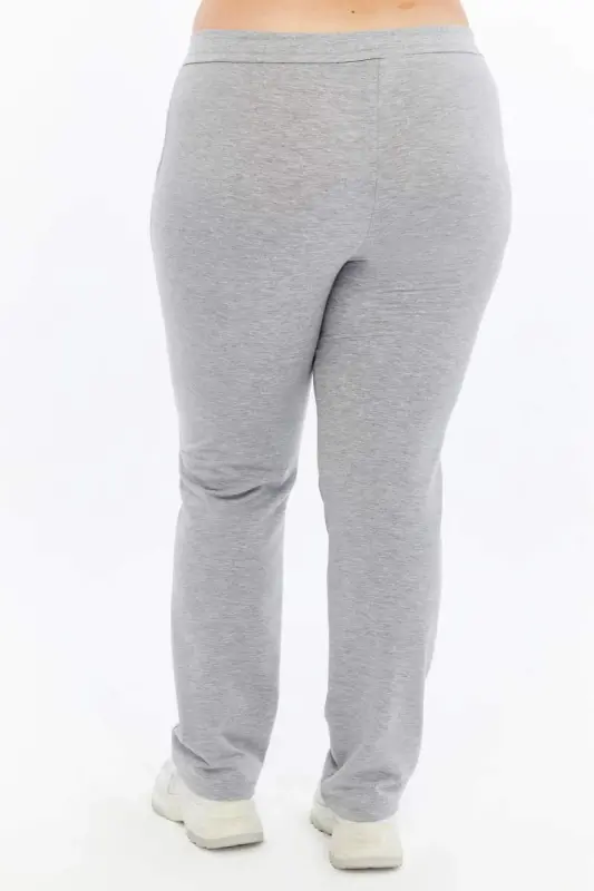 Plus Size Sweatpants Grey - 5