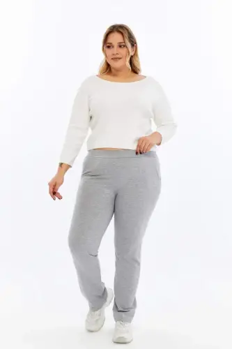 Plus Size Sweatpants Grey - 6