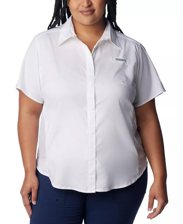 Plus Size Tamiami II Short-Sleeve Shirt White - 1